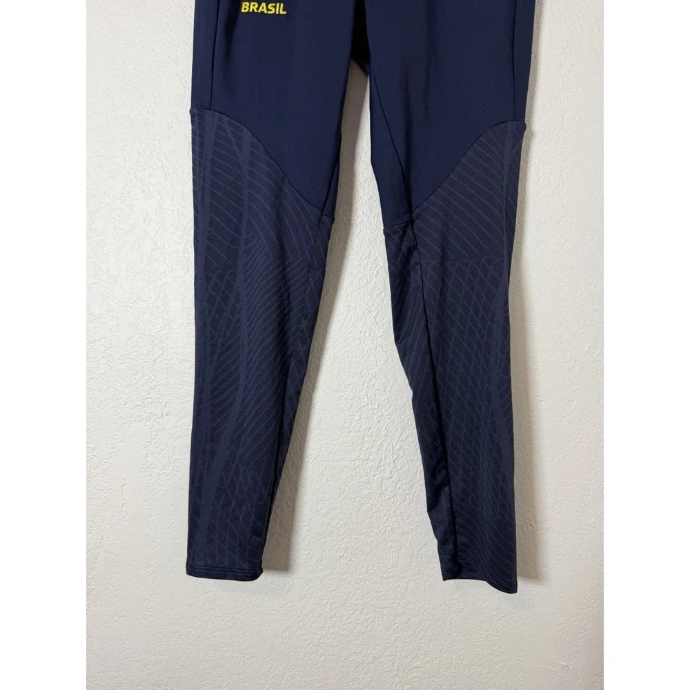 Nike Brazil CBF Dri-FIT Slim Fit Soccer Track Pants Navy Men's Small S